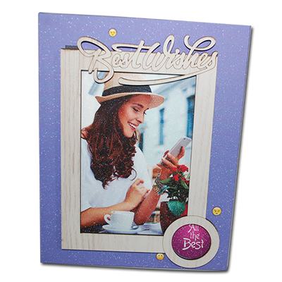 "Best Wishes  Wooden Photo Frame -6013-002 - Click here to View more details about this Product